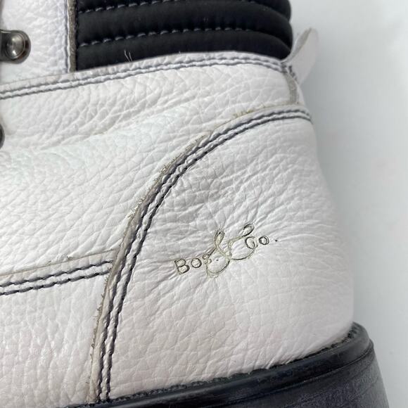Bos. & Co. Gator Prima Fur Leather Boots Zip Up Ankle Ice Grip Insulated Size 37 - Picture 7 of 12